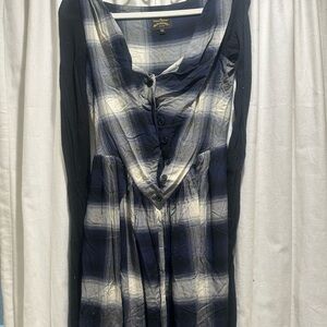 PRE-LOVED VIVIENNE WESTWOOD ANGLOMANIA CHECK SATURDAY DRESS SIZE 42